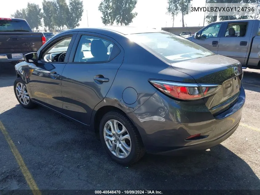 2016 Scion Ia VIN: 3MYDLBZVXGY124796 Lot: 40548470