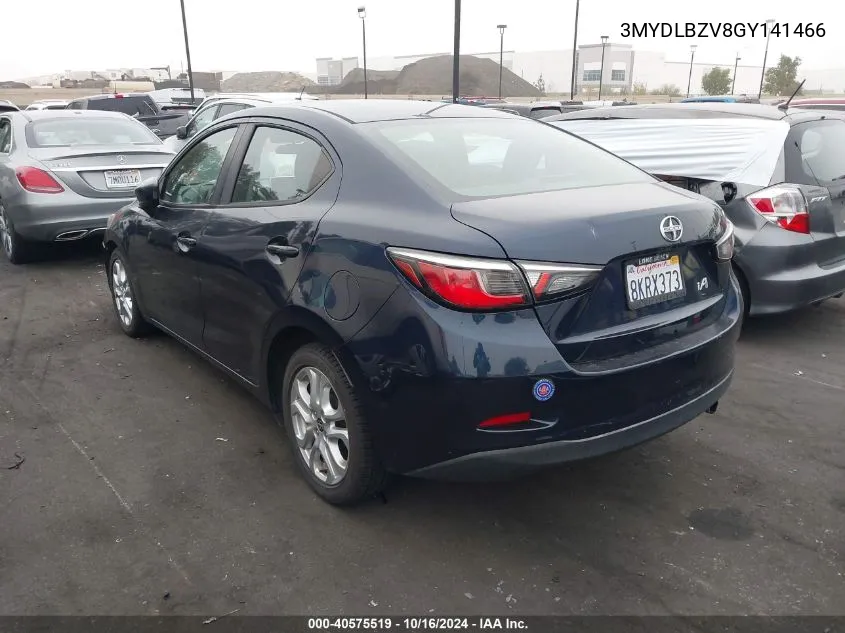 2016 Scion Ia VIN: 3MYDLBZV8GY141466 Lot: 40575519