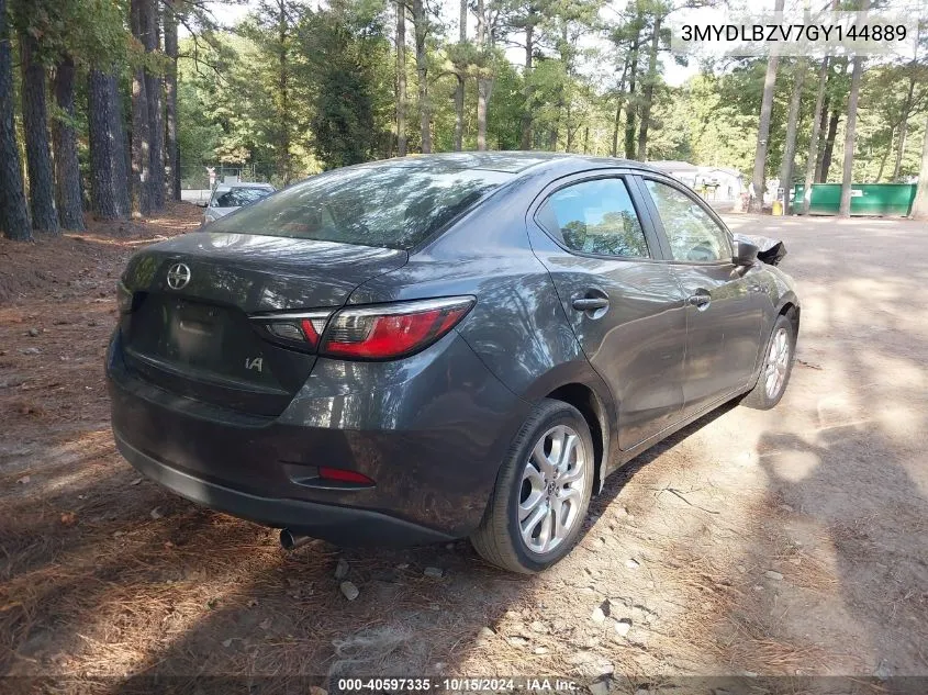 2016 Scion Ia VIN: 3MYDLBZV7GY144889 Lot: 40597335