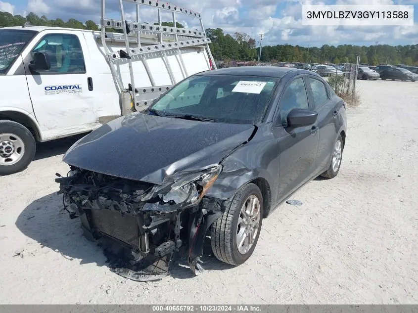 2016 Scion Ia VIN: 3MYDLBZV3GY113588 Lot: 40655792