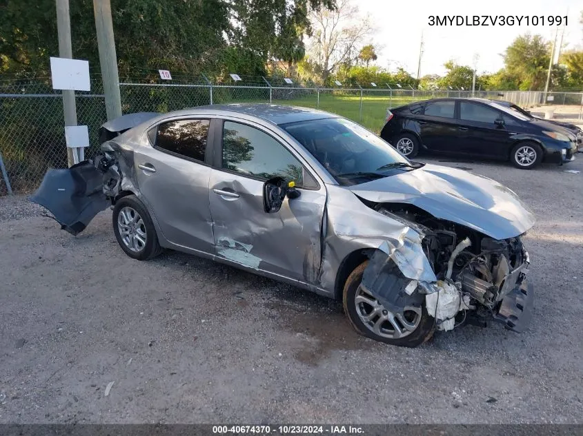 2016 Scion Ia VIN: 3MYDLBZV3GY101991 Lot: 40674370