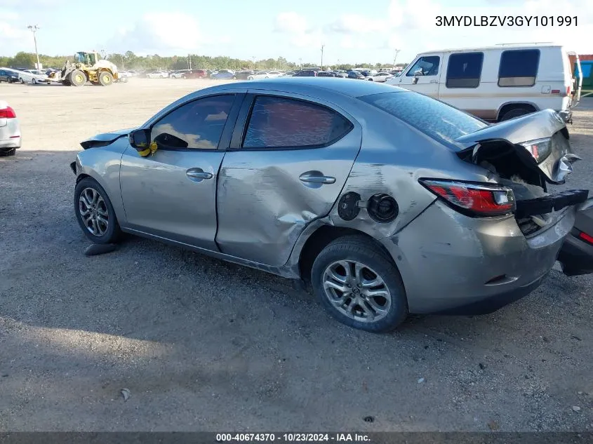 2016 Scion Ia VIN: 3MYDLBZV3GY101991 Lot: 40674370