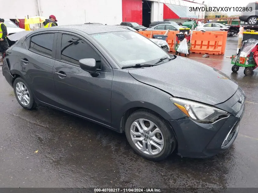 2016 Scion Ia VIN: 3MYDLBZVXGY102863 Lot: 40708217