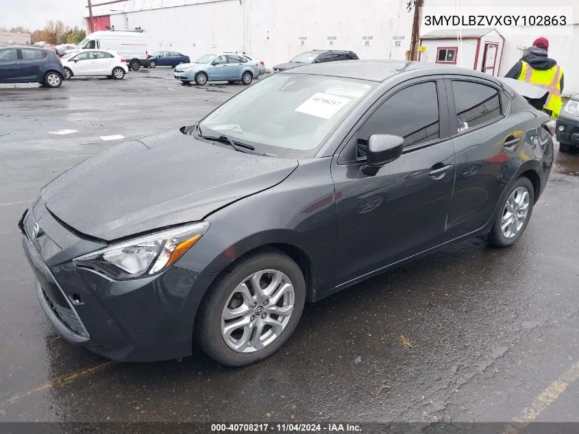 2016 Scion Ia VIN: 3MYDLBZVXGY102863 Lot: 40708217