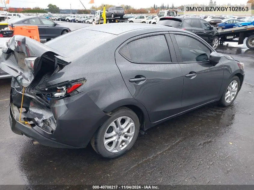 2016 Scion Ia VIN: 3MYDLBZVXGY102863 Lot: 40708217