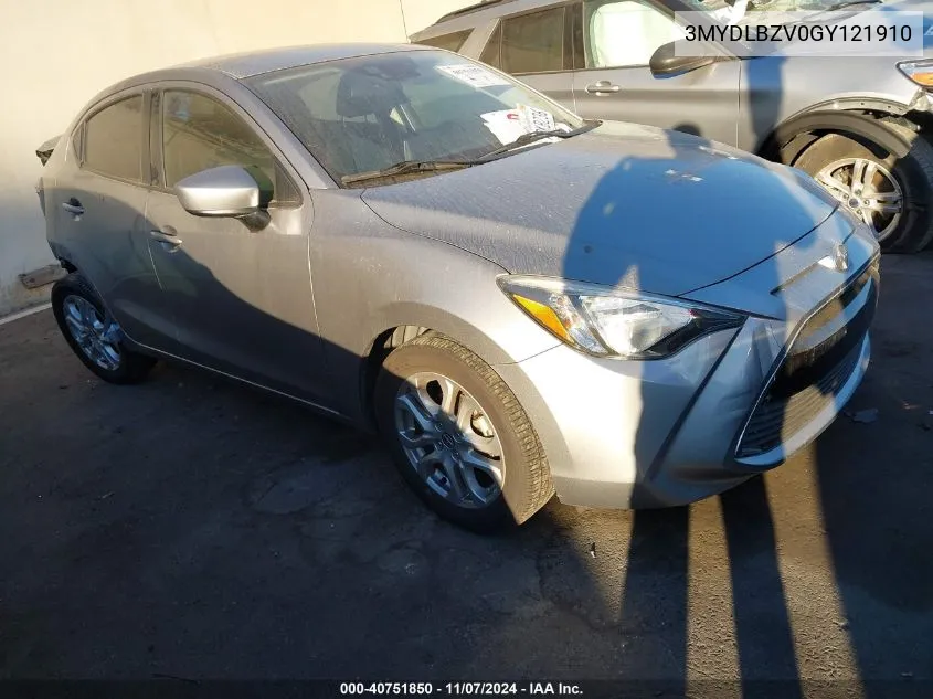 2016 Scion Ia VIN: 3MYDLBZV0GY121910 Lot: 40751850