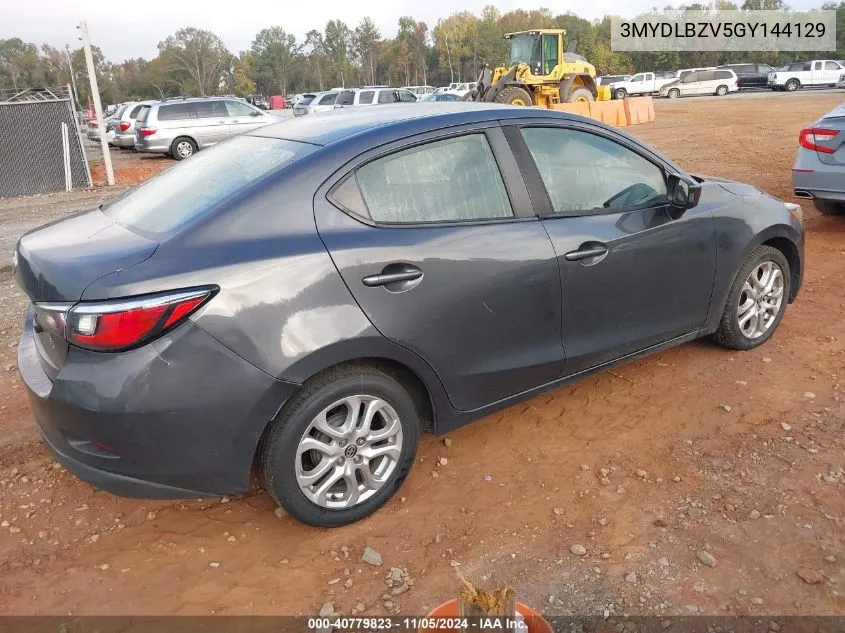 2016 Scion Ia Base (A6) VIN: 3MYDLBZV5GY144129 Lot: 40779823