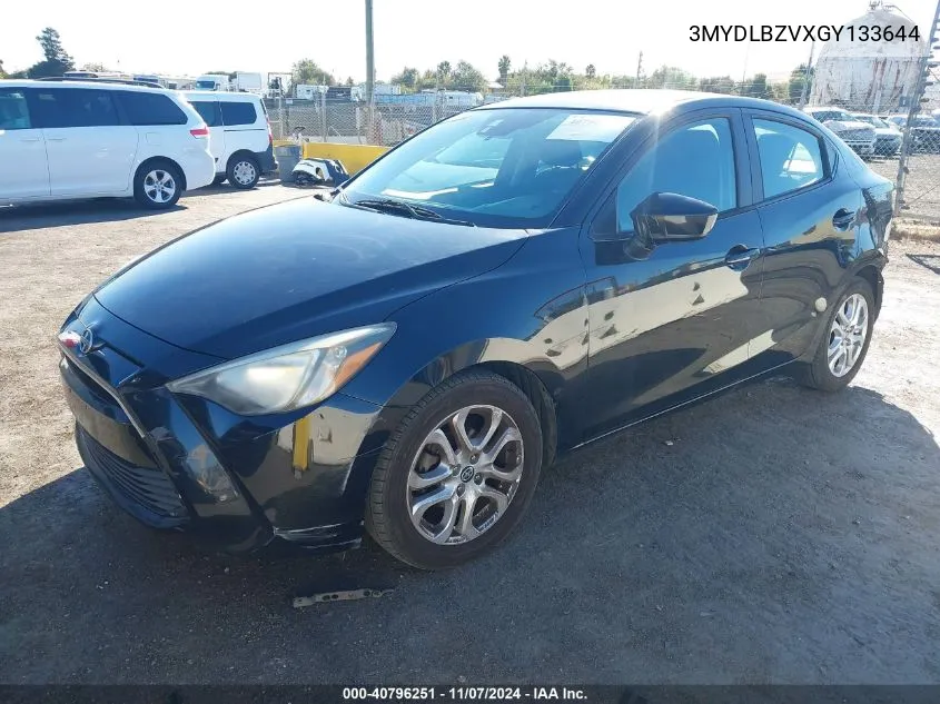 2016 Scion Ia VIN: 3MYDLBZVXGY133644 Lot: 40796251