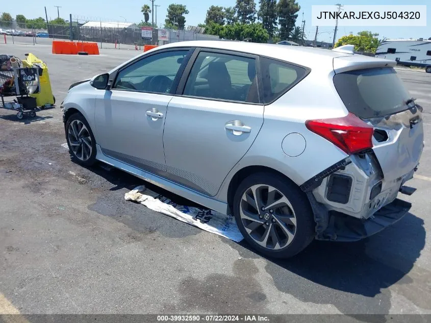 2016 Scion Im VIN: JTNKARJEXGJ504320 Lot: 39932590