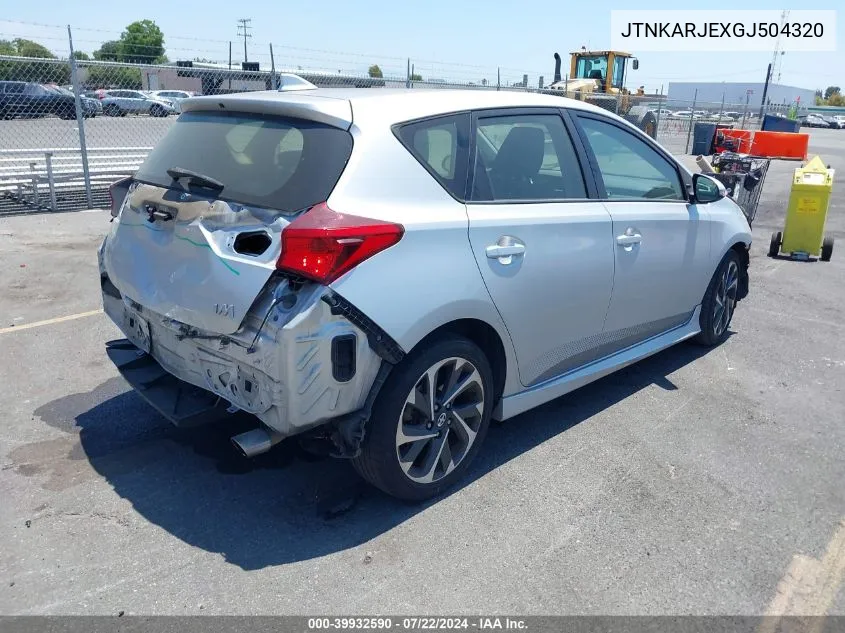 JTNKARJEXGJ504320 2016 Scion Im