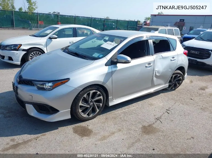 2016 Scion Im VIN: JTNKARJE9GJ505247 Lot: 40238121