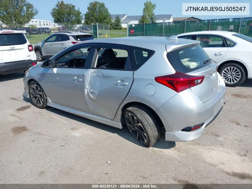 2016 Scion Im VIN: JTNKARJE9GJ505247 Lot: 40238121