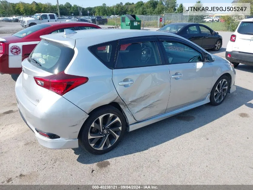 2016 Scion Im VIN: JTNKARJE9GJ505247 Lot: 40238121