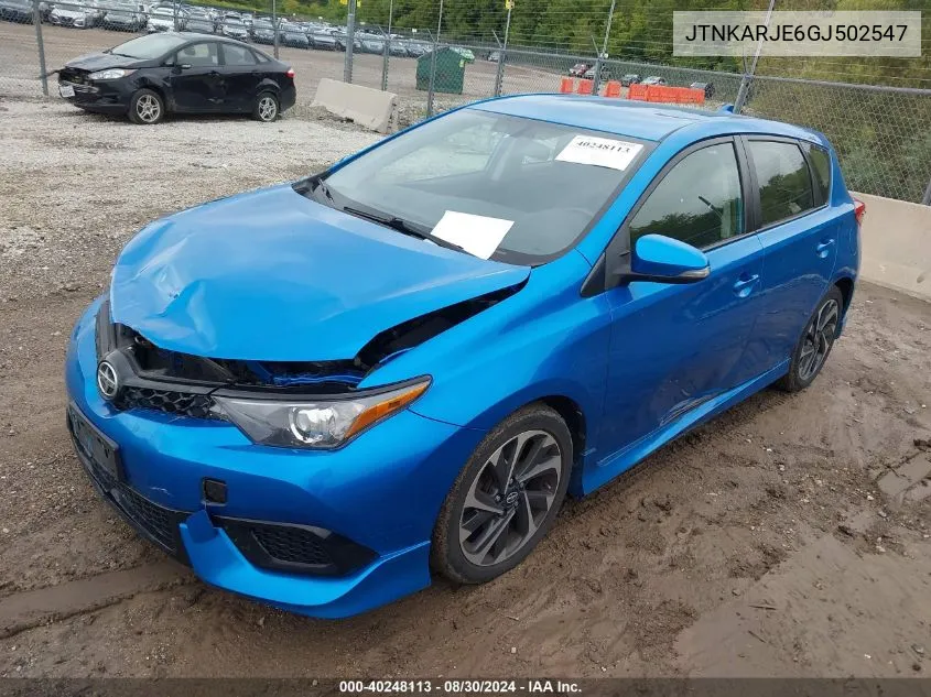 2016 Scion Im VIN: JTNKARJE6GJ502547 Lot: 40248113