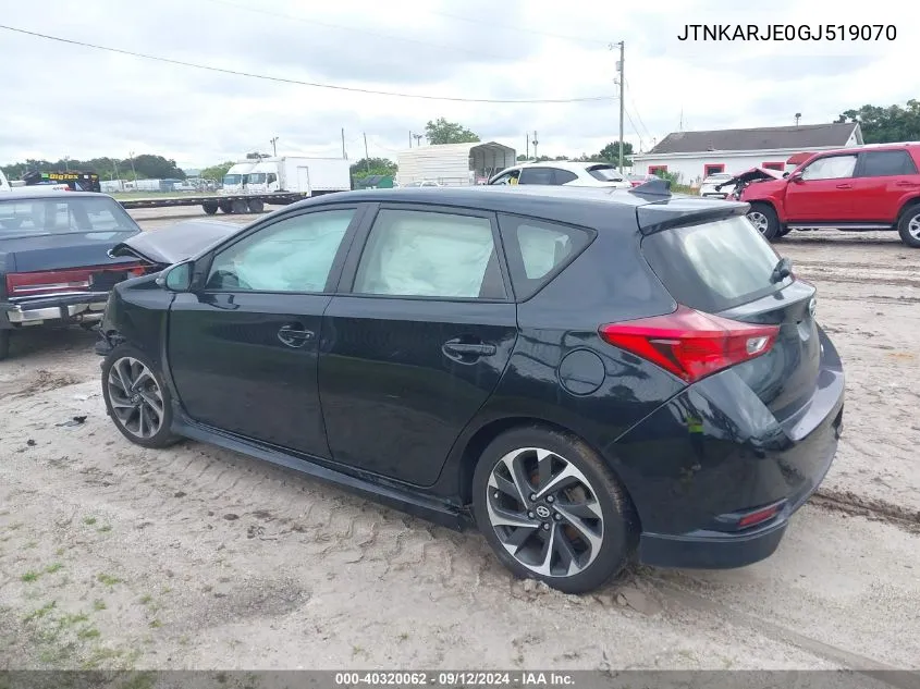 2016 Scion Im VIN: JTNKARJE0GJ519070 Lot: 40320062