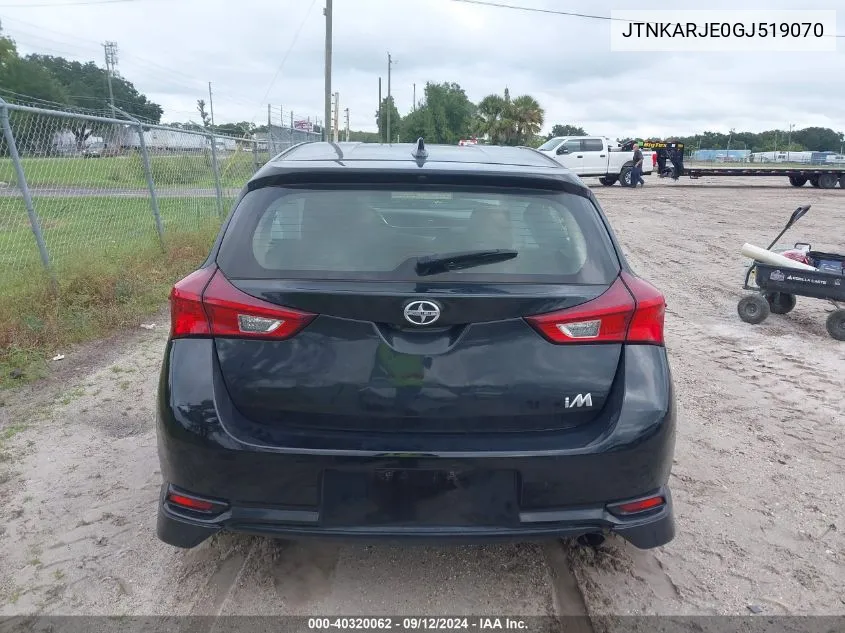 JTNKARJE0GJ519070 2016 Scion Im