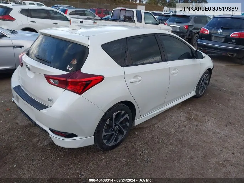 JTNKARJE0GJ519389 2016 Scion Im