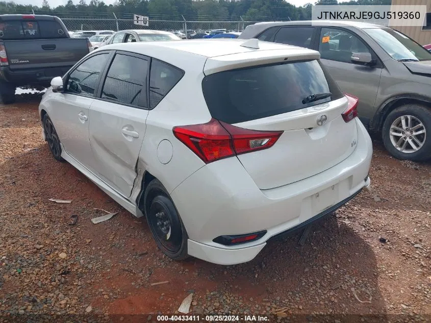 JTNKARJE9GJ519360 2016 Scion Im