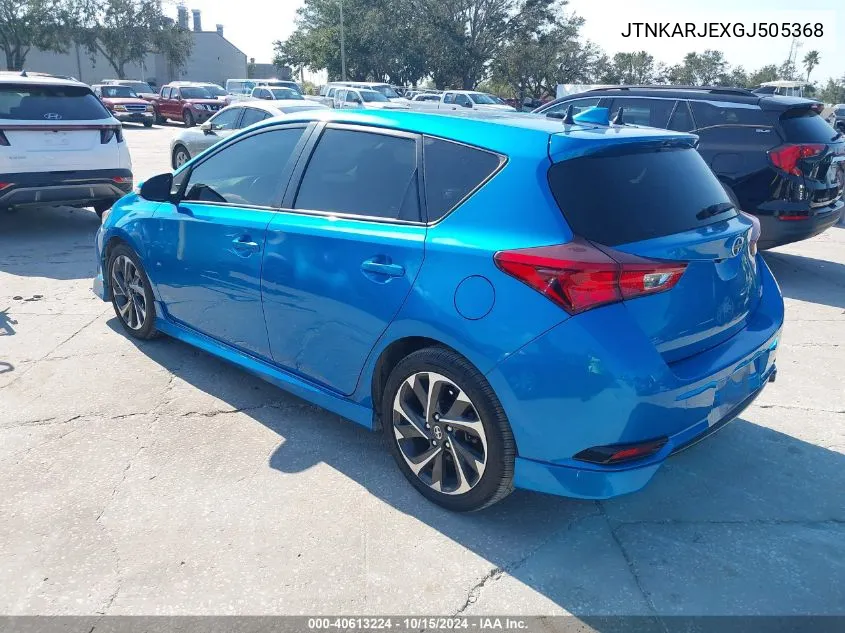 JTNKARJEXGJ505368 2016 Scion Im