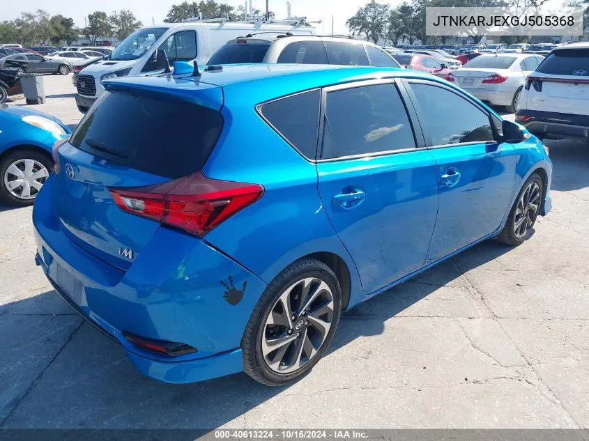 JTNKARJEXGJ505368 2016 Scion Im