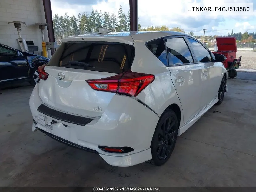 2016 Scion Im VIN: JTNKARJE4GJ513580 Lot: 40619907