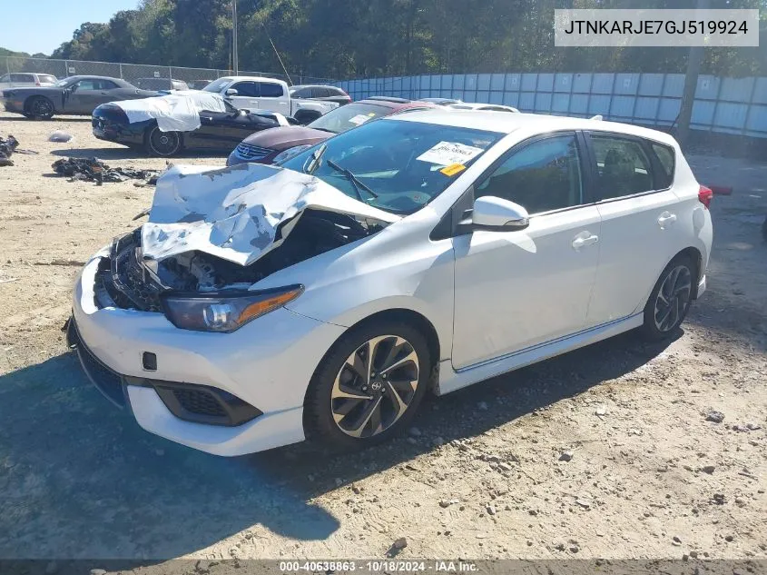 JTNKARJE7GJ519924 2016 Scion Im