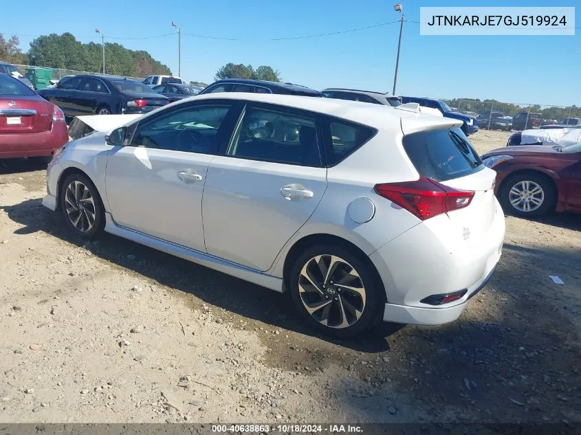 JTNKARJE7GJ519924 2016 Scion Im