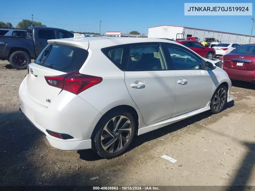 JTNKARJE7GJ519924 2016 Scion Im