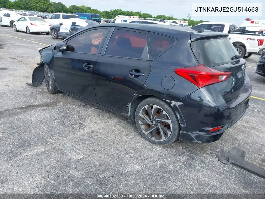 JTNKARJE2GJ514663 2016 Scion Im