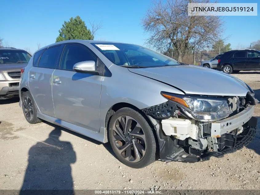 2016 Scion Im VIN: JTNKARJE8GJ519124 Lot: 40813179