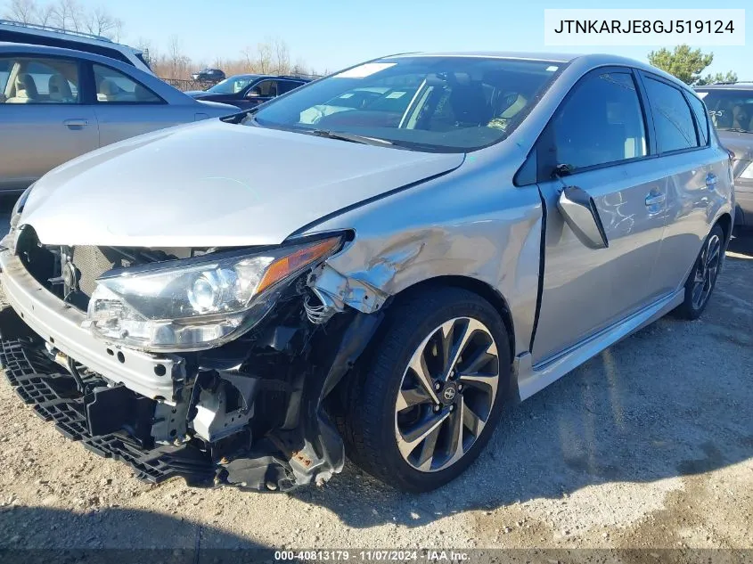 2016 Scion Im VIN: JTNKARJE8GJ519124 Lot: 40813179