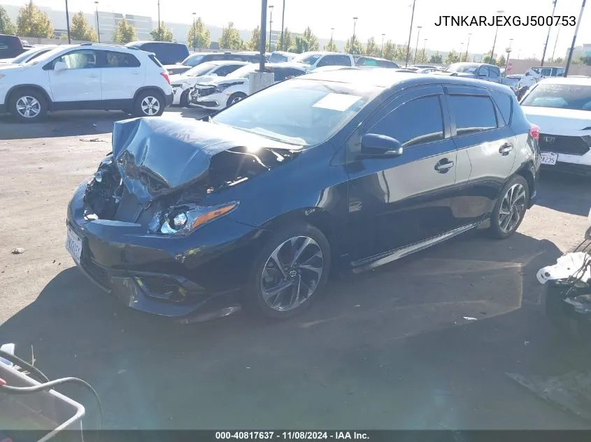 2016 Scion Im VIN: JTNKARJEXGJ500753 Lot: 40817637