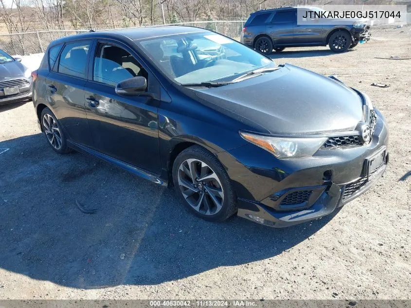 2016 Scion Im VIN: JTNKARJE0GJ517044 Lot: 40830042