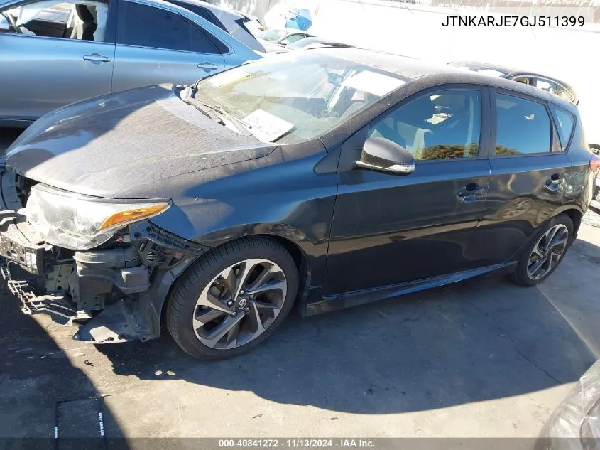 2016 Scion Im VIN: JTNKARJE7GJ511399 Lot: 40841272