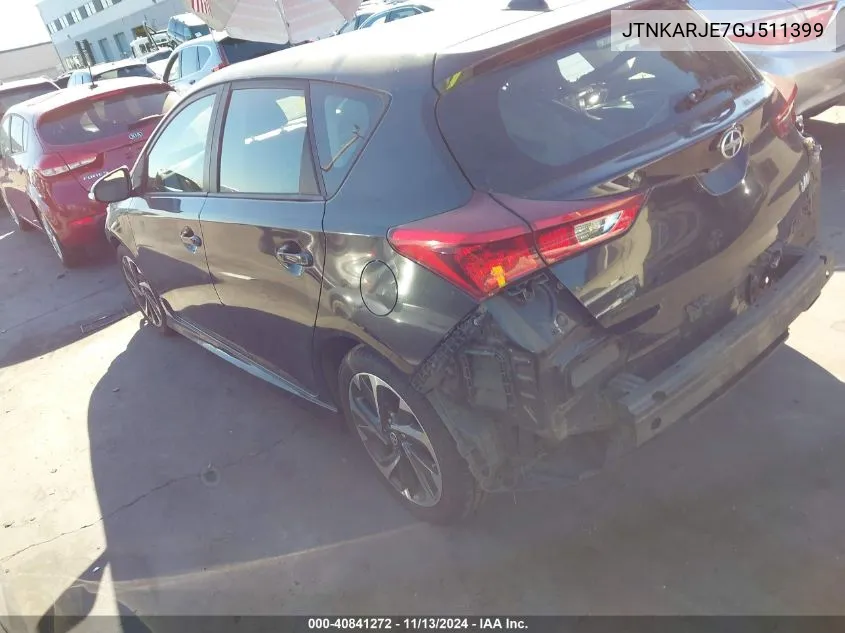 2016 Scion Im VIN: JTNKARJE7GJ511399 Lot: 40841272