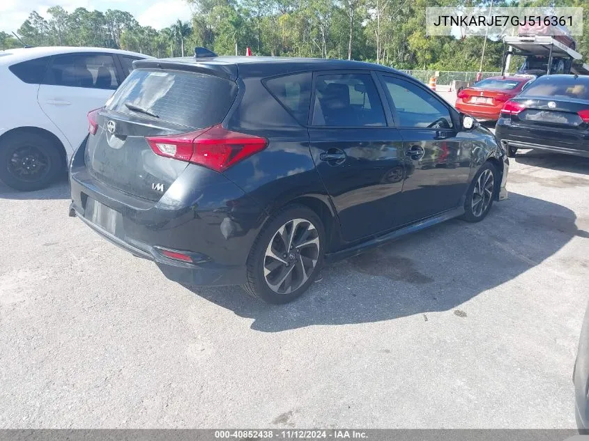 2016 Scion Im VIN: JTNKARJE7GJ516361 Lot: 40852438