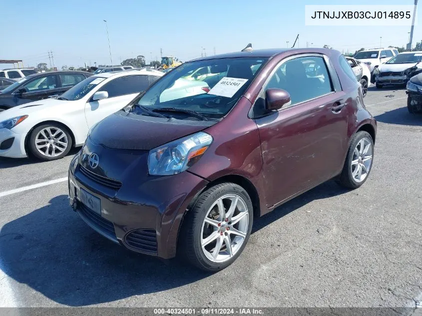 JTNJJXB03CJ014895 2012 Scion Iq