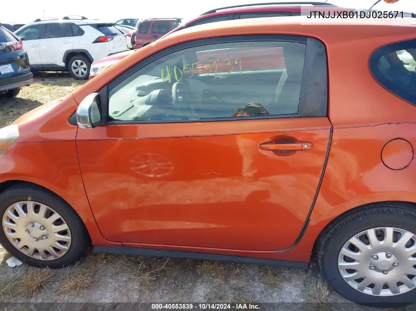 2013 Scion Iq VIN: JTNJJXB01DJ025671 Lot: 40553839