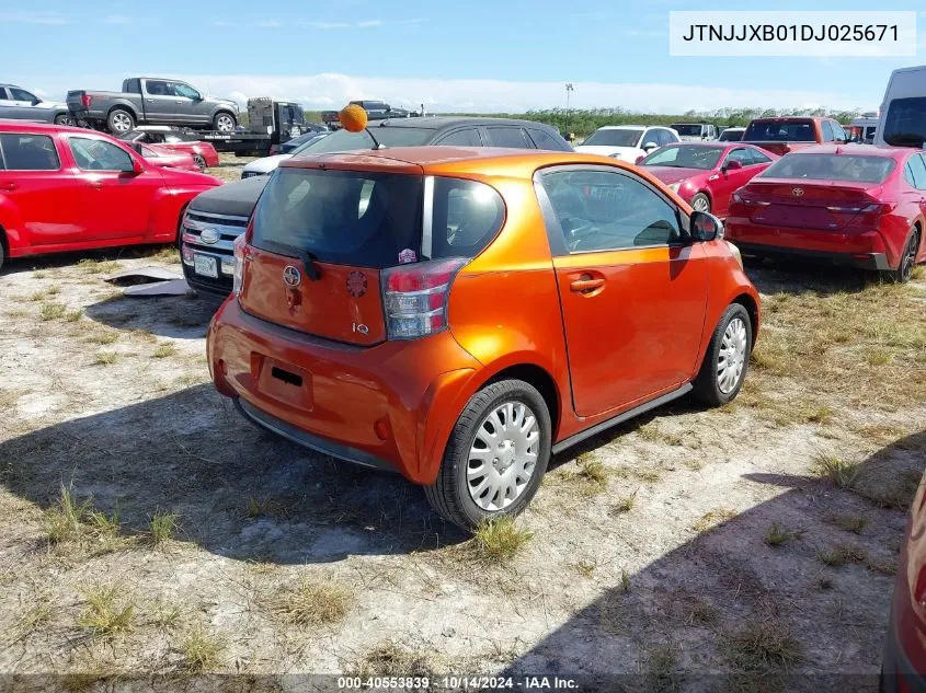 2013 Scion Iq VIN: JTNJJXB01DJ025671 Lot: 40553839