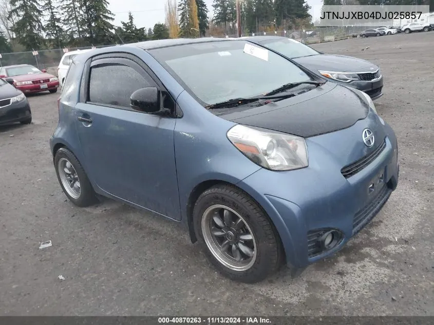 2013 Scion Iq VIN: JTNJJXB04DJ025857 Lot: 40870263