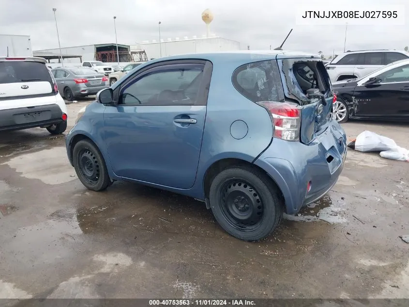 2014 Scion Iq VIN: JTNJJXB08EJ027595 Lot: 40753563