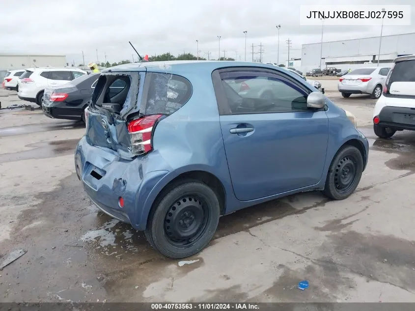 2014 Scion Iq VIN: JTNJJXB08EJ027595 Lot: 40753563