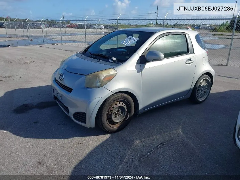 2014 Scion Iq 10 Series VIN: JTNJJXB06EJ027286 Lot: 40781973