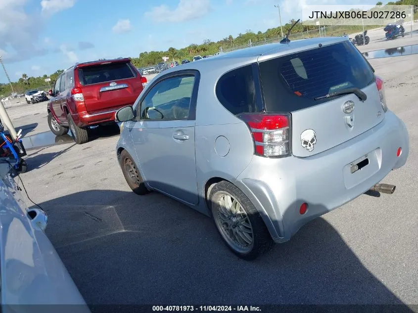 2014 Scion Iq 10 Series VIN: JTNJJXB06EJ027286 Lot: 40781973