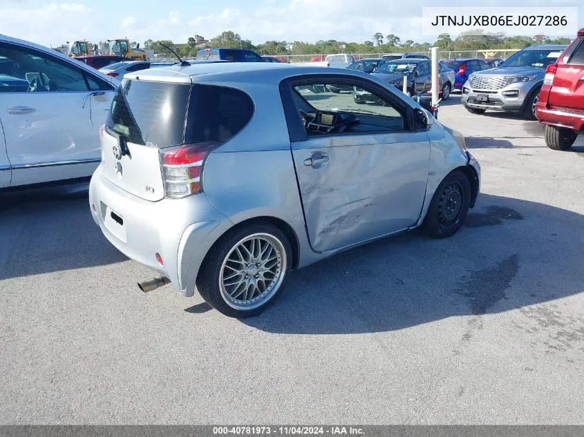 2014 Scion Iq 10 Series VIN: JTNJJXB06EJ027286 Lot: 40781973