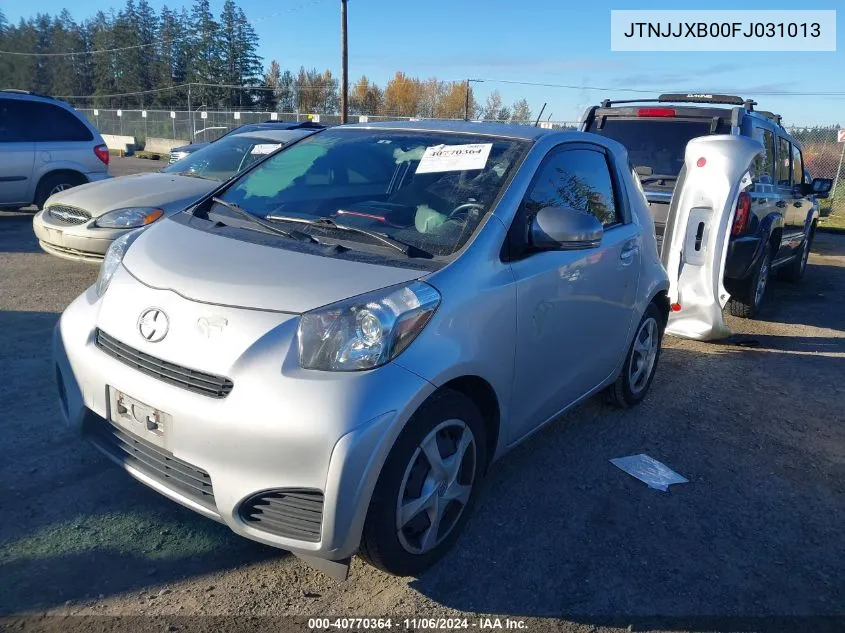 2015 Scion Iq VIN: JTNJJXB00FJ031013 Lot: 40770364