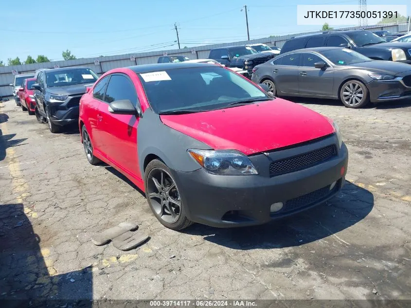 2005 Scion Tc VIN: JTKDE177350051391 Lot: 39714117