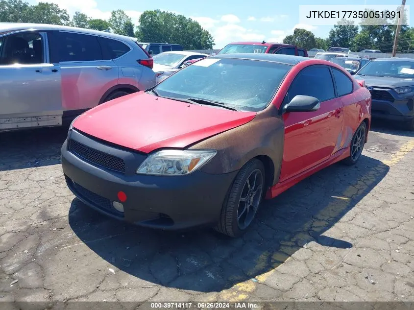 2005 Scion Tc VIN: JTKDE177350051391 Lot: 39714117