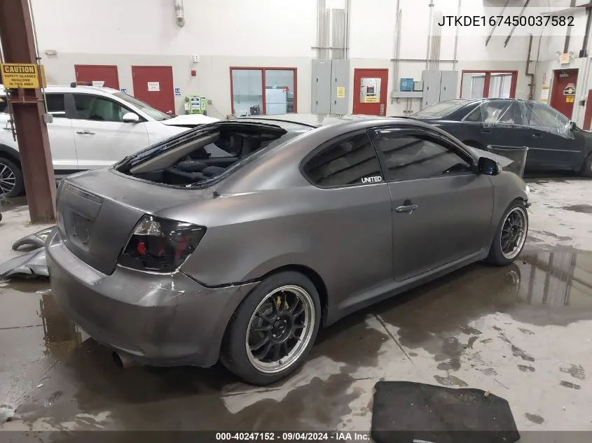 2005 Scion Tc VIN: JTKDE167450037582 Lot: 40247152