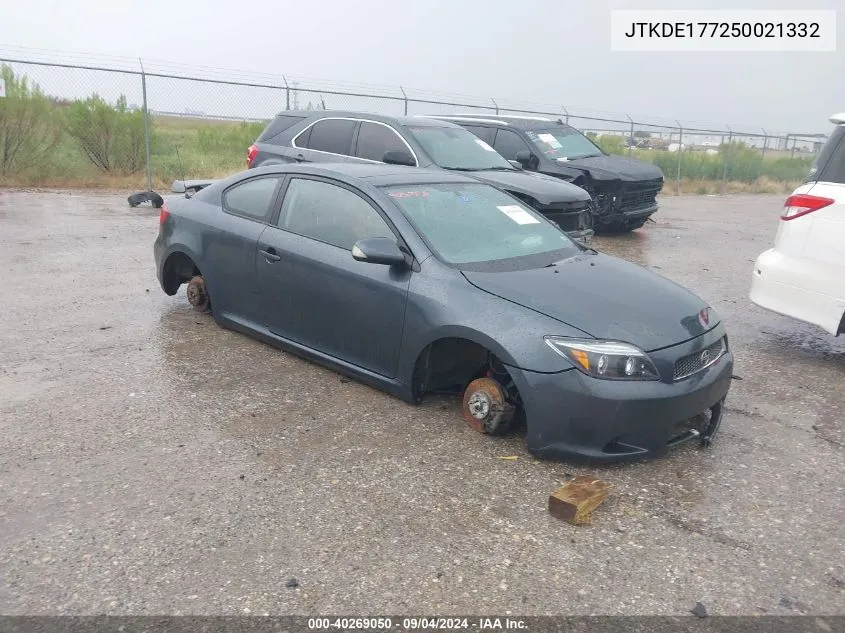 2005 Scion Tc VIN: JTKDE177250021332 Lot: 40269050